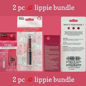 NIB NOURISHING TINTED GLOW UP LIP OIL 🍉 EXTRACT PH ADAPTING 🌹 OIL LIP BALM BNDL